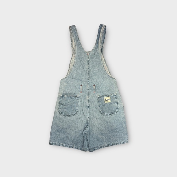 Lee Brand Vintage Light Wash Denim Shortall Overalls - Picture 5 of 9